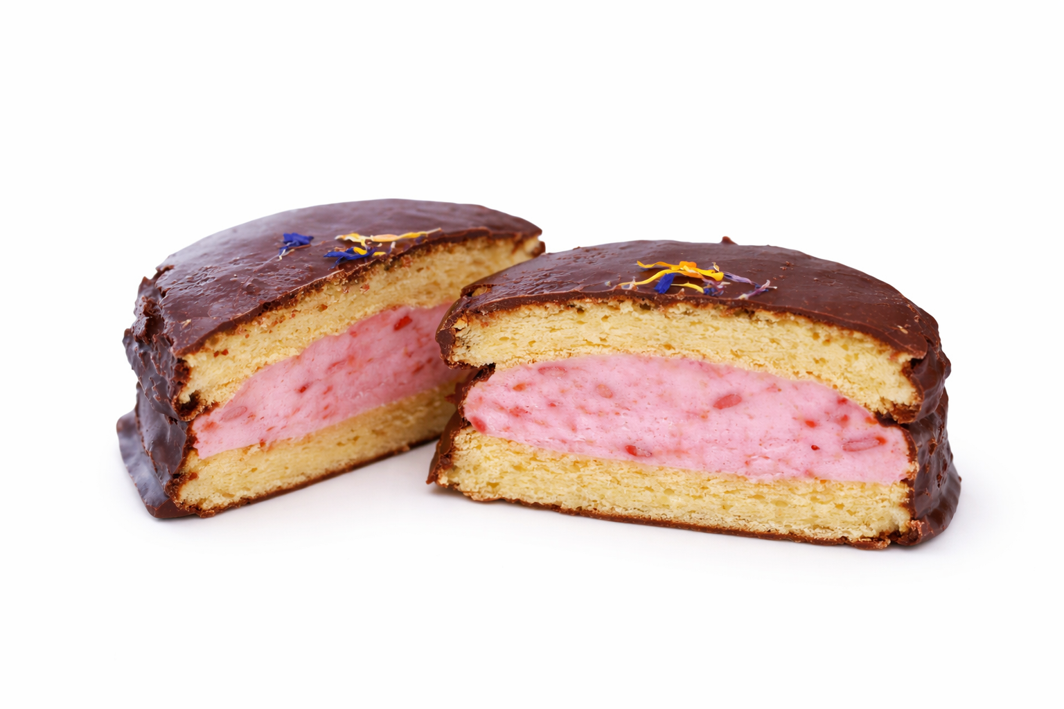 0-sugar Strawberry Mochi Pie